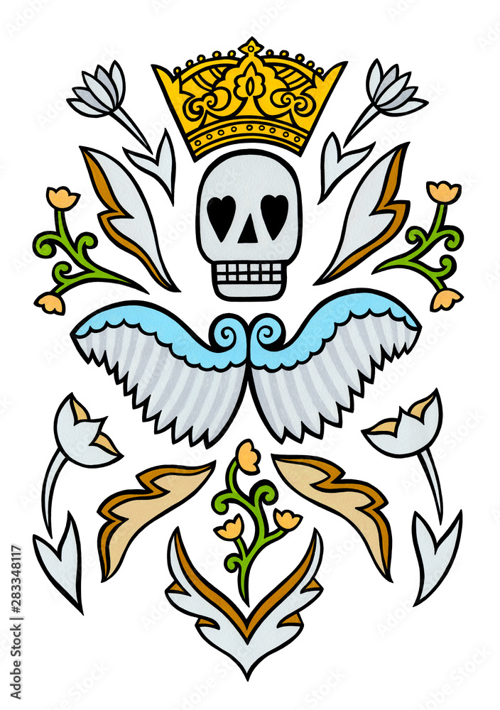 Fototapeta premium A death skull design