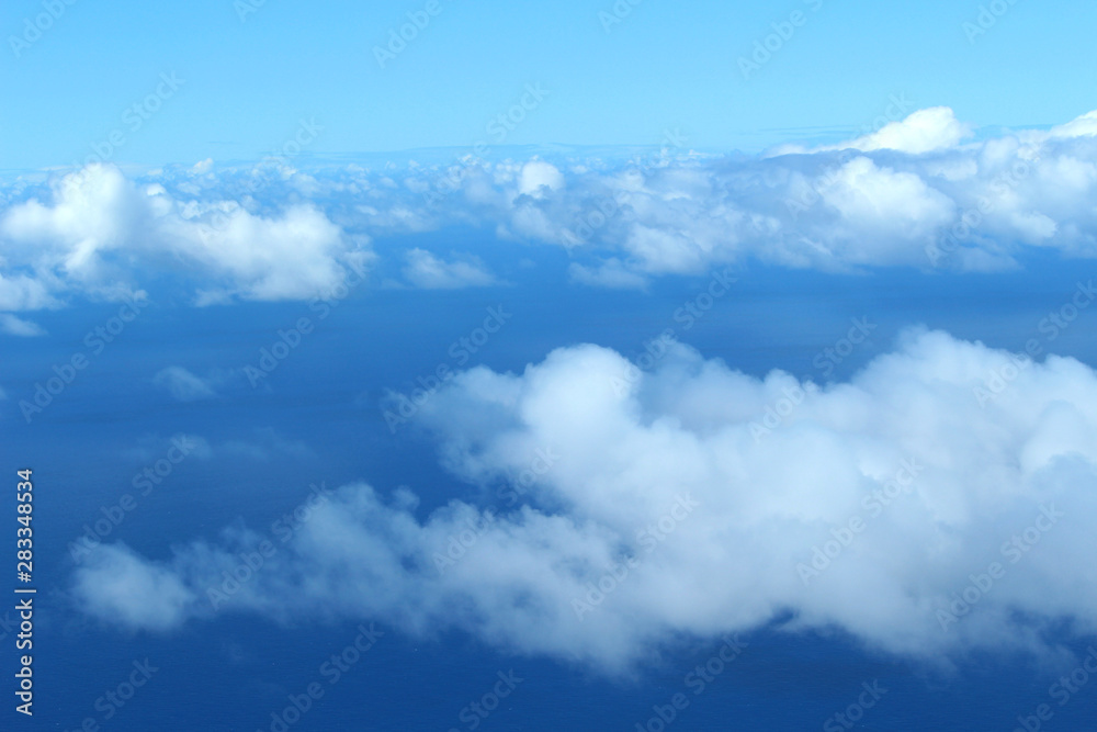 sky clouds view from airline