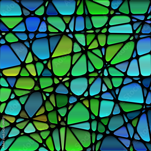 abstract vector stained-glass mosaic background