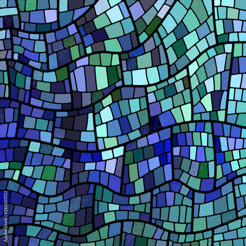 abstract vector stained-glass mosaic background