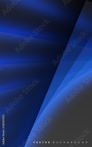 Blue light line shadow dark grey luxury background