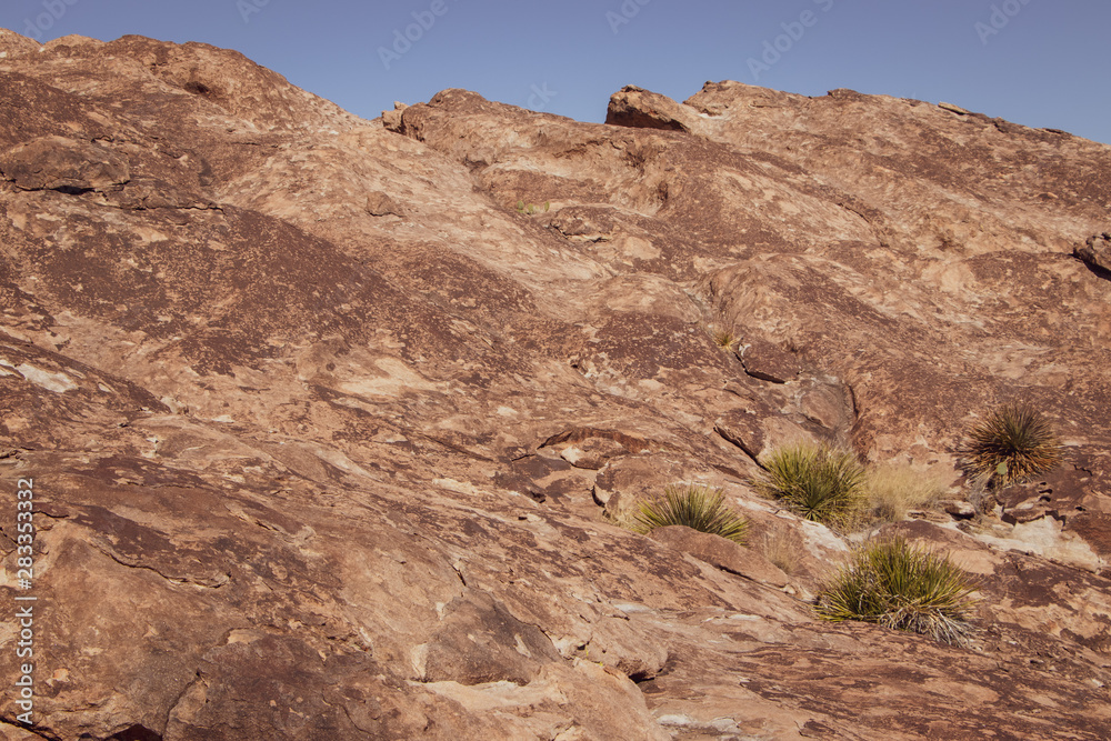 Southwestern rock face and sky background Southwestern rock face and sky background