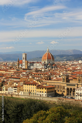 The medieval city of Florence, Italy