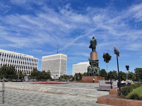 monument to peter the great in moscow russia