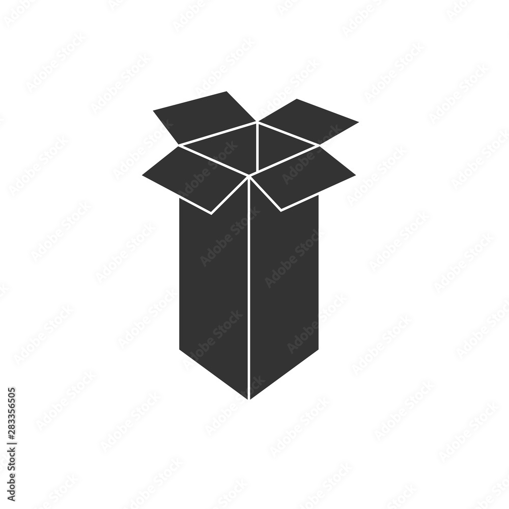 box icon black. symbol graphic vector illustration box icon black. symbol graphic vector illustration