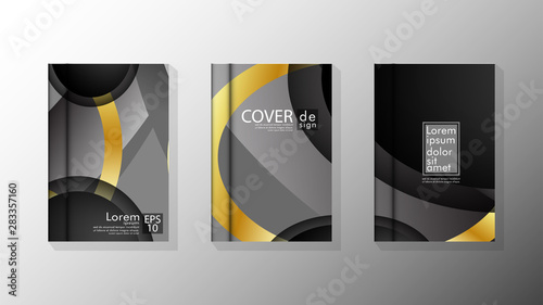 Vector collection of book cover backgrounds. eps 10 vector design illustrations