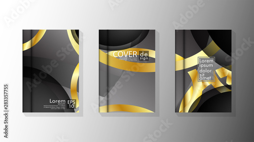 Vector collection of book cover backgrounds. eps 10 vector design illustrations