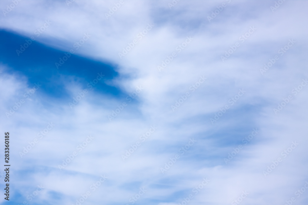 background of blue sky and white cirrus clouds