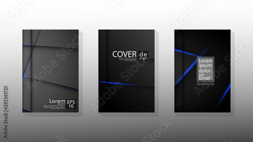 Vector collection of book cover backgrounds. eps 10 vector design illustrations