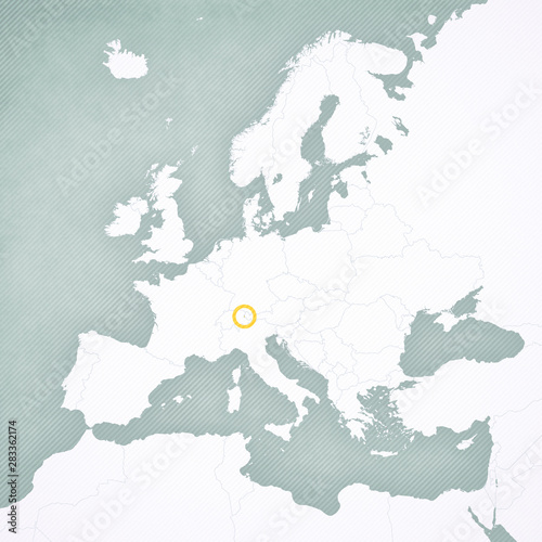 Map of Europe - Liechtenstein