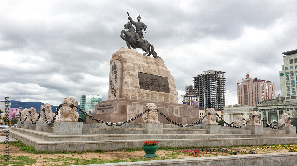 Obraz premium Sukhbaatar Square at Ulaanbaatar - Mongolia