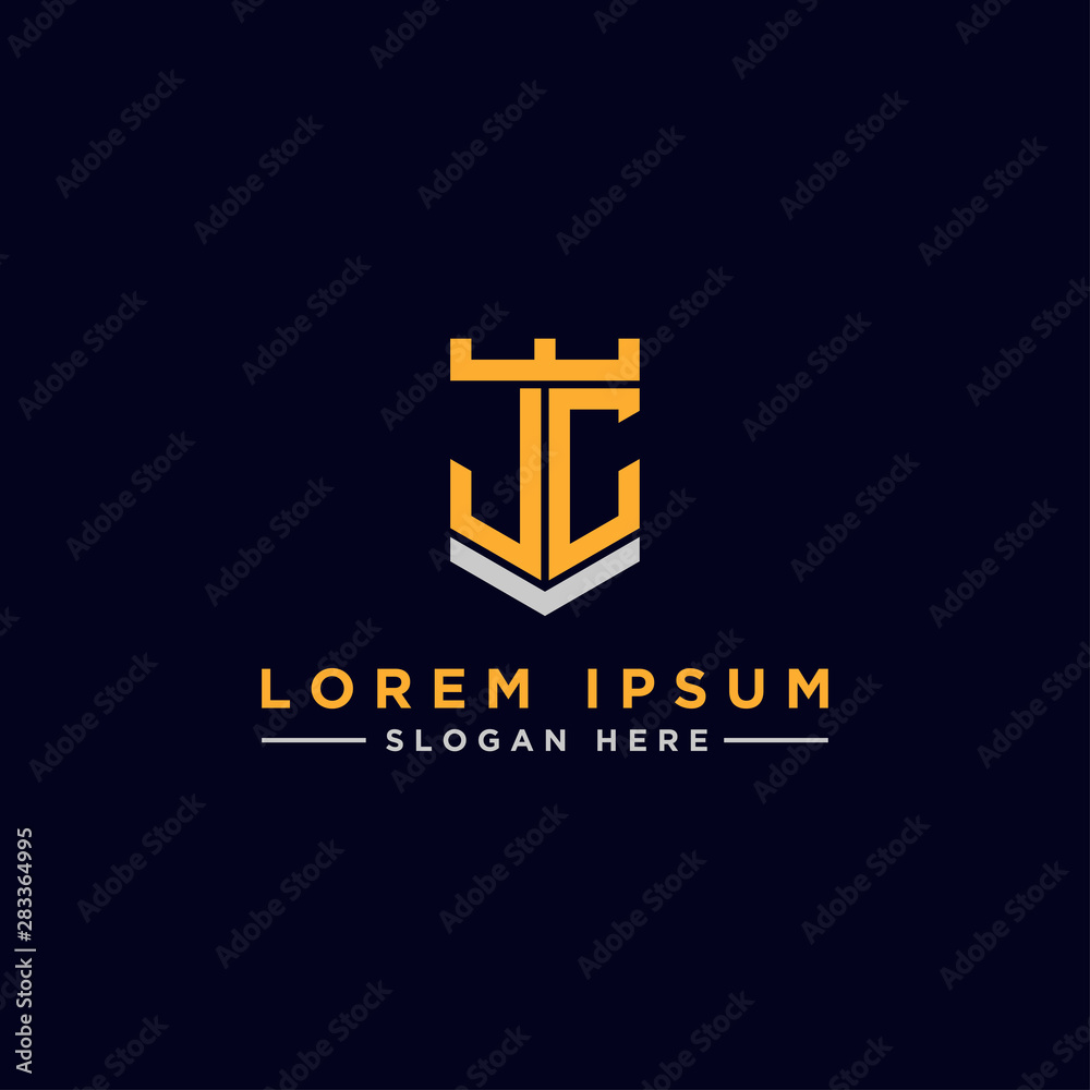 inspiring logo designs for companies from the initial letters of the JC logo icon. -Vectors inspiring logo designs for companies from the initial letters of the JC logo icon. -Vectors