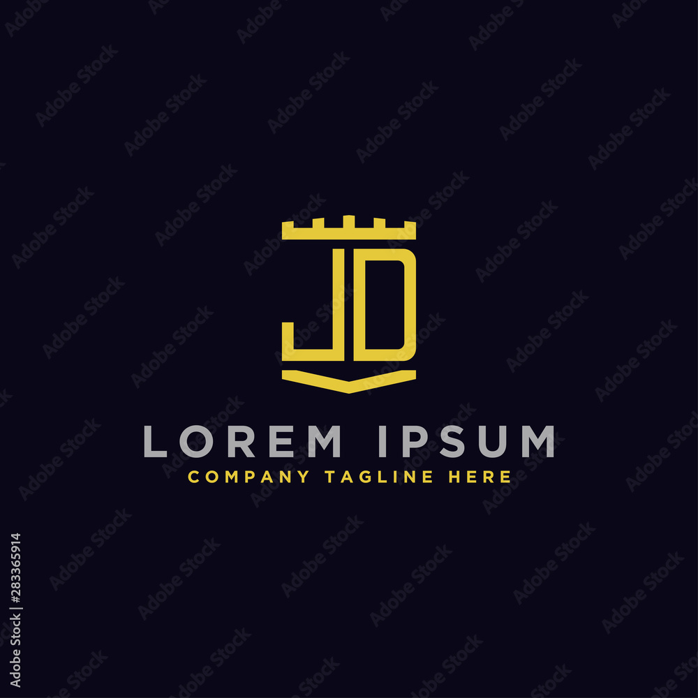 Inspiring company logo designs from the initial letters JD logo icon. -Vectors Inspiring company logo designs from the initial letters JD logo icon. -Vectors