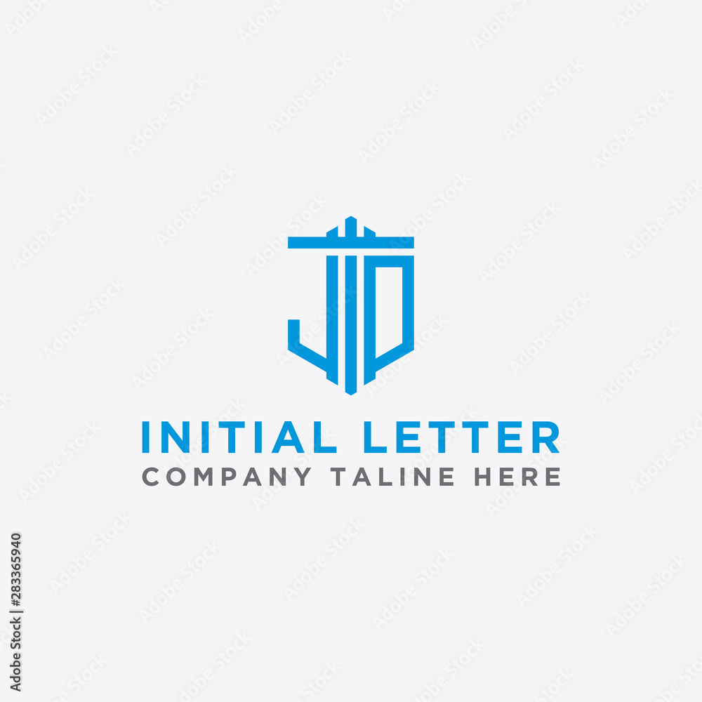 Inspiring company logo designs from the initial letters JD logo icon. -Vectors