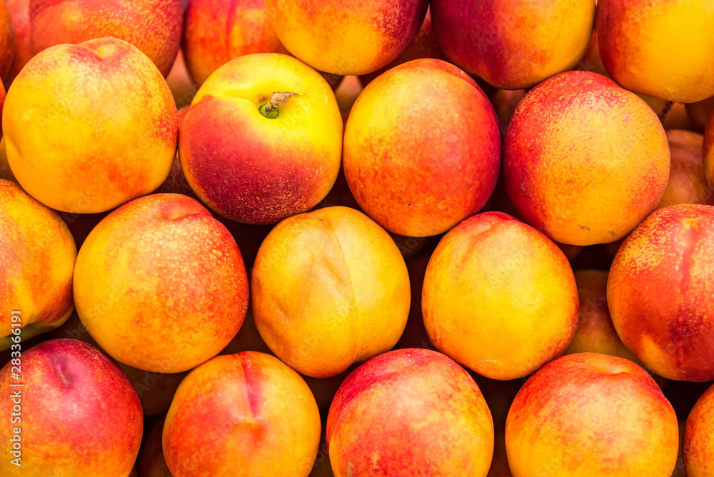Peach close up fruit background.Thailand. Peach close up fruit background.Thailand.