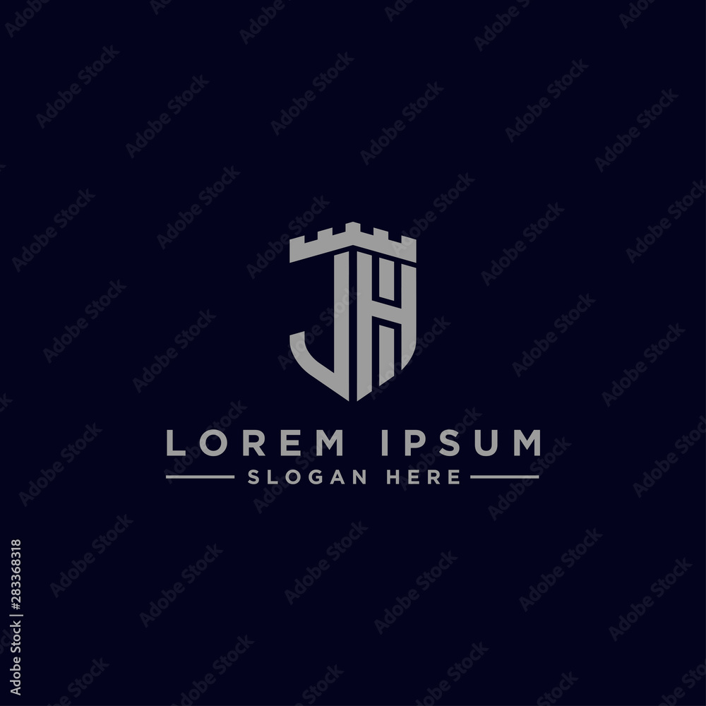 Inspiring company logo designs from the initial letters JH logo icon. -Vectors Inspiring company logo designs from the initial letters JH logo icon. -Vectors