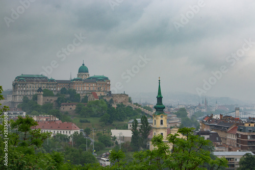 Budapest, Hungary. Panarama view to the city. The banks of the Danube. Spring. Tourism and travel.  © AlesiaKan