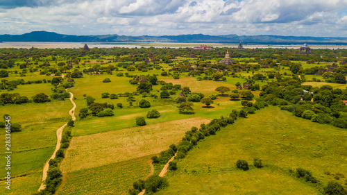 Fototapeta Naklejka Na Ścianę i Meble -  View of Bagan, Myanmar