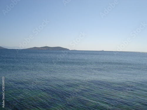 aerial view of an island photo