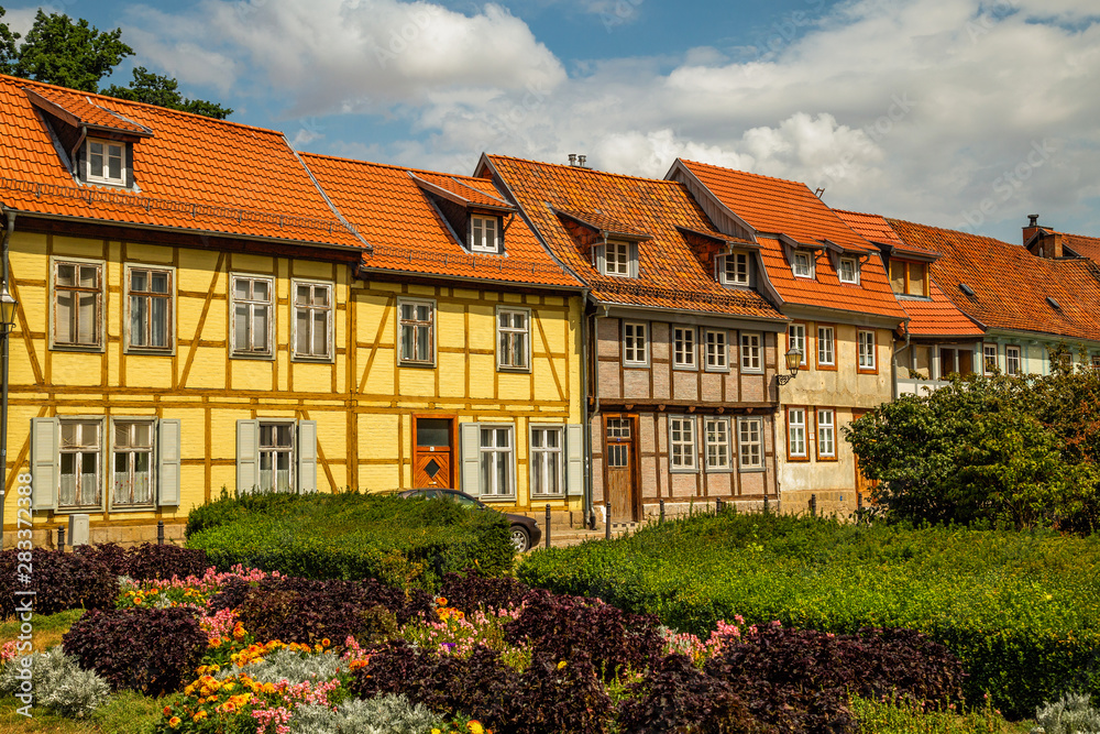 Typical half-timbered houses of Quedlinburg, Germany
