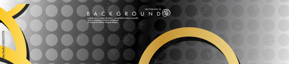 vector banners with overlapping golden circles, background designs for advertisements, and so on. eps 10 vector banners with overlapping golden circles, background designs for advertisements, and so on. eps 10