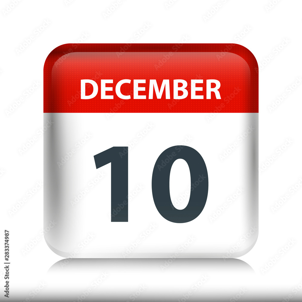 December 10 - Glossy Calendar Icon - Calendar design template December 10 - Glossy Calendar Icon - Calendar design template