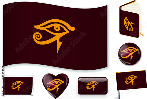 Egyptian empire flag. Vecto...