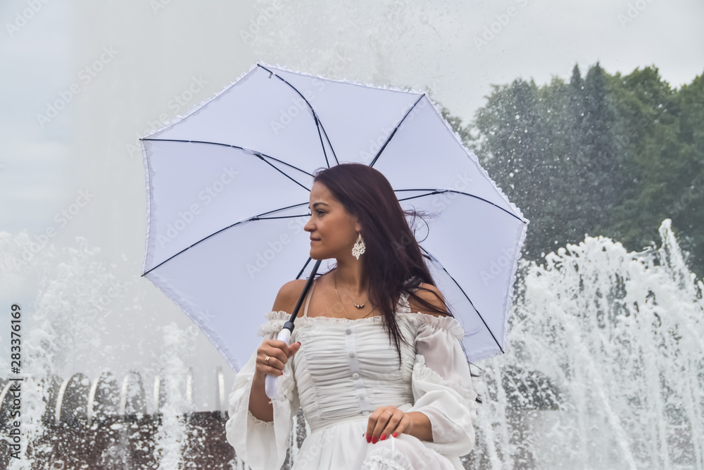 Kurta Sets & Suits | White Umbrella Cut Churidhar Set | Freeup