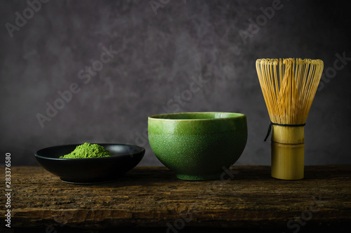 Japanese matcha green tea