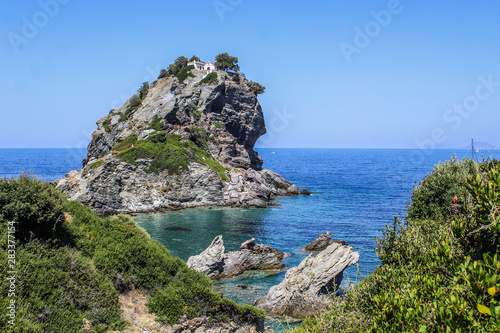Fotografie Agios Ioannis mamma mia- seaside of Greek island Skopelos