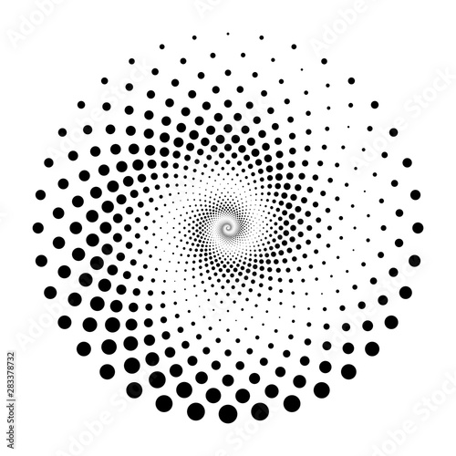 Design spiral dots backdrop