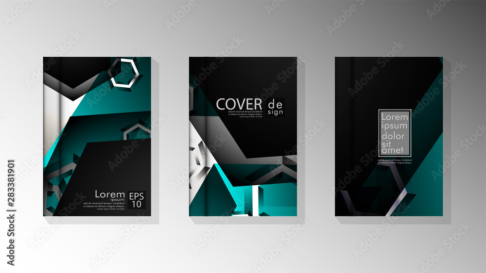 Vector collection of book cover backgrounds for brochures, leaflets ...