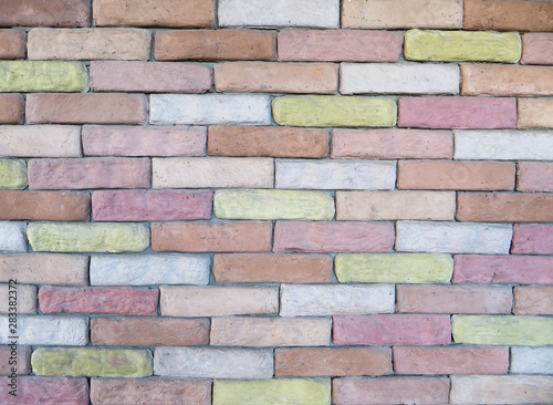 colorful brick wall background