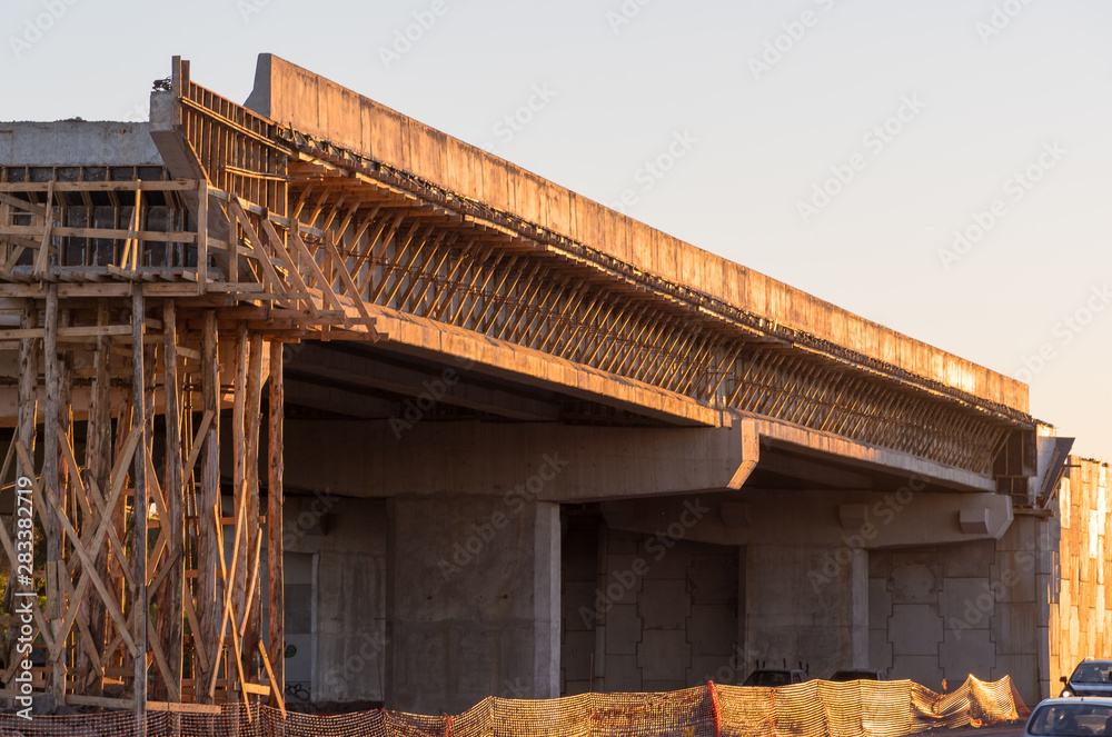 The Road viaduct under construction 08