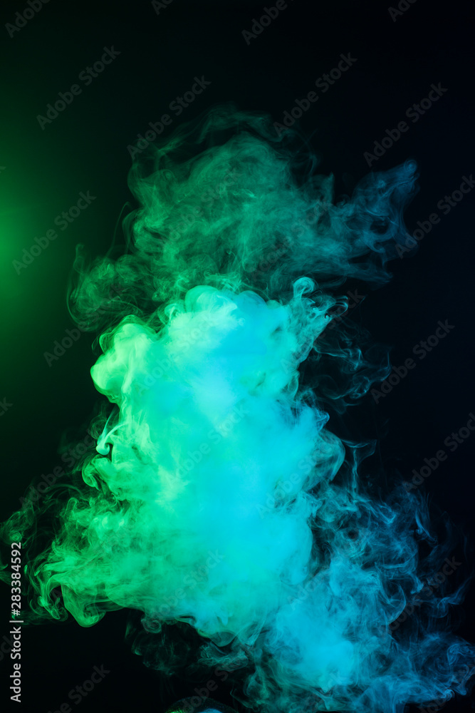 Cloud of vapor. dark blue background Cloud of vapor. dark blue background