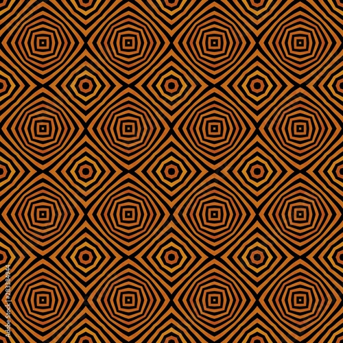 Brown black geometric boho style seamless textile mesh pattern © sangriana