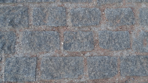 Textura de carretera de piedra