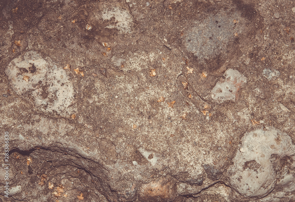 Naklejka premium Gray stone wall background