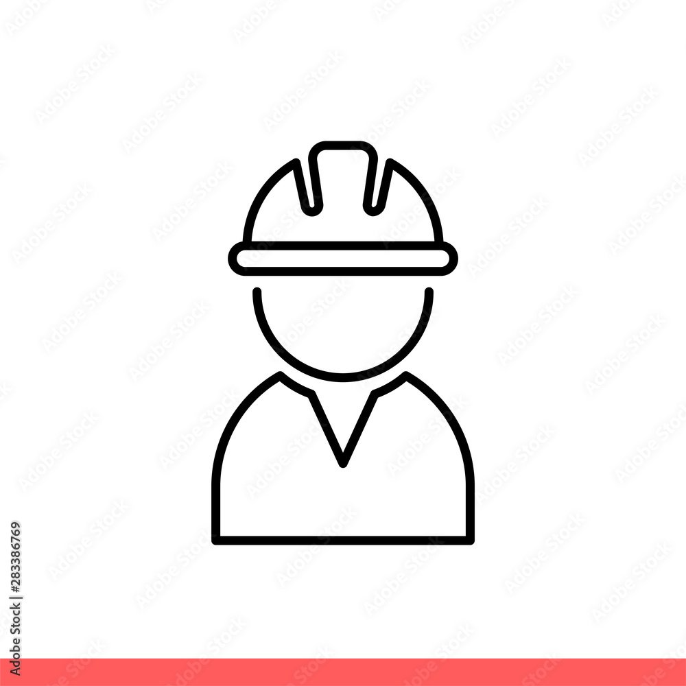 Engineer vector icon, worker symbol Engineer vector icon, worker symbol
