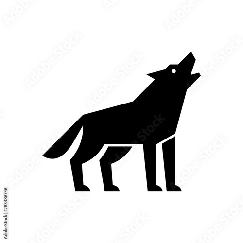 Wolf logo. Icon design. Template elements