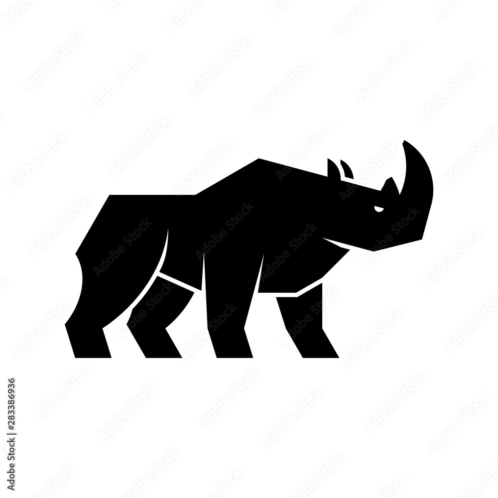 Rhinoceros Logo. Icon design. Template elements Rhinoceros Logo. Icon design. Template elements