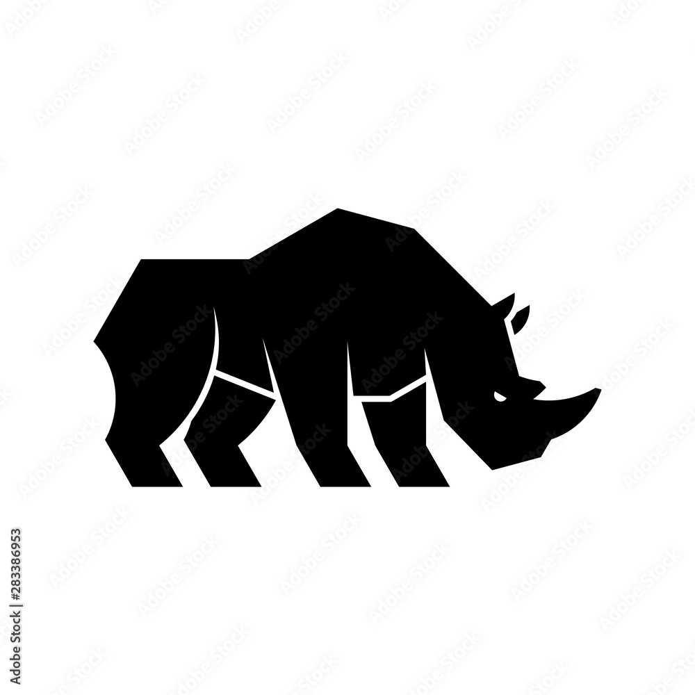 Rhinoceros Logo. Icon design. Template elements Rhinoceros Logo. Icon design. Template elements