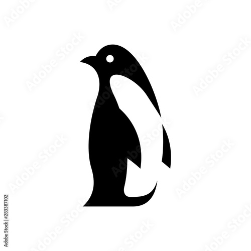 Penguin logo. Icon design. Template elements