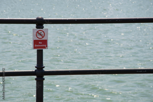 No swimming marina