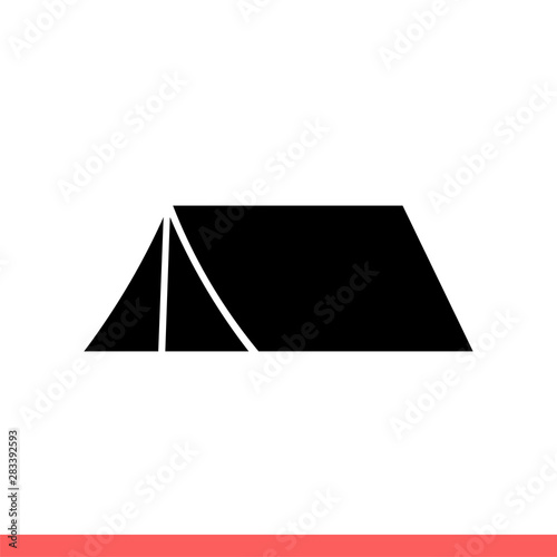 Tent vector icon  camping symbol