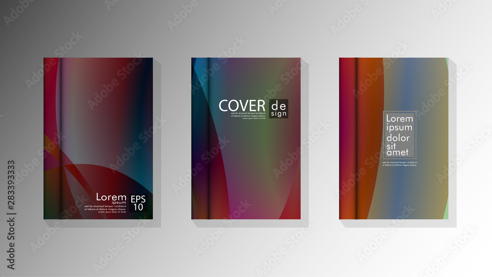 Vector collection of book cover backgrounds for brochures, leaflets ...