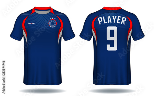 Soccer jersey template.sport t-shirt design.	