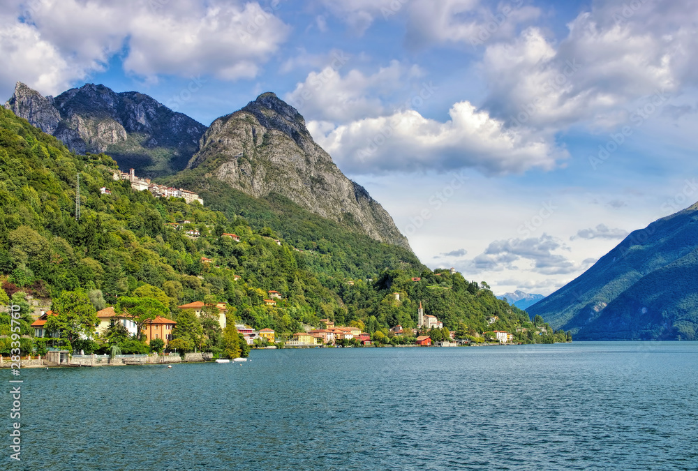 San Mamete am Luganersee, Italien - San Mamete small village on Lake Lugano