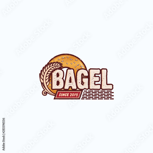 Bagel logotype vector template
