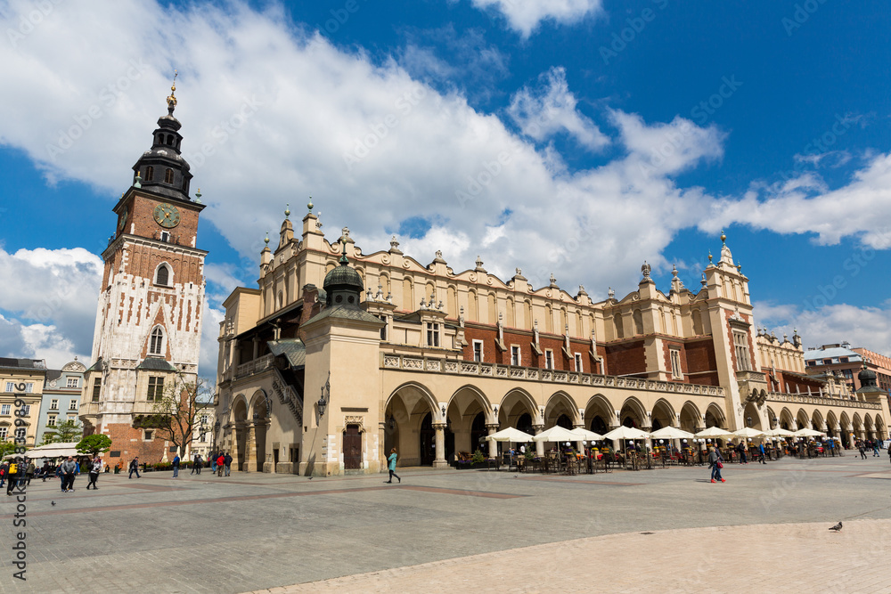 Building of ancient bazaar, Krakow, Poland